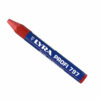Signierkreide rot, mit Papier Banderole, Länge 120mm, Durchmesser 12mm – Bild 4